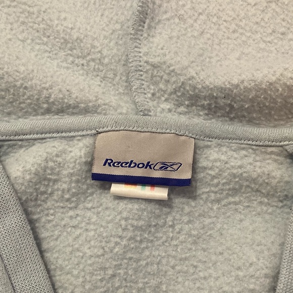 Vintage Y2K Reebok hoodie baby blue size S - Picture 9 of 11